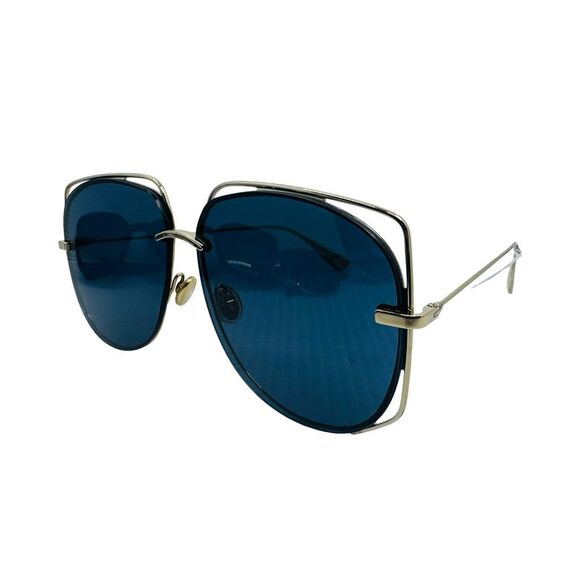 Christian Dior Stellaire 6 Sunglasses - J5GA9 - Gold / Blue Mirror - Picture 1 of 13